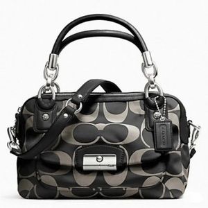 Coach Kristen Signature Double Zip Satchel Bag
